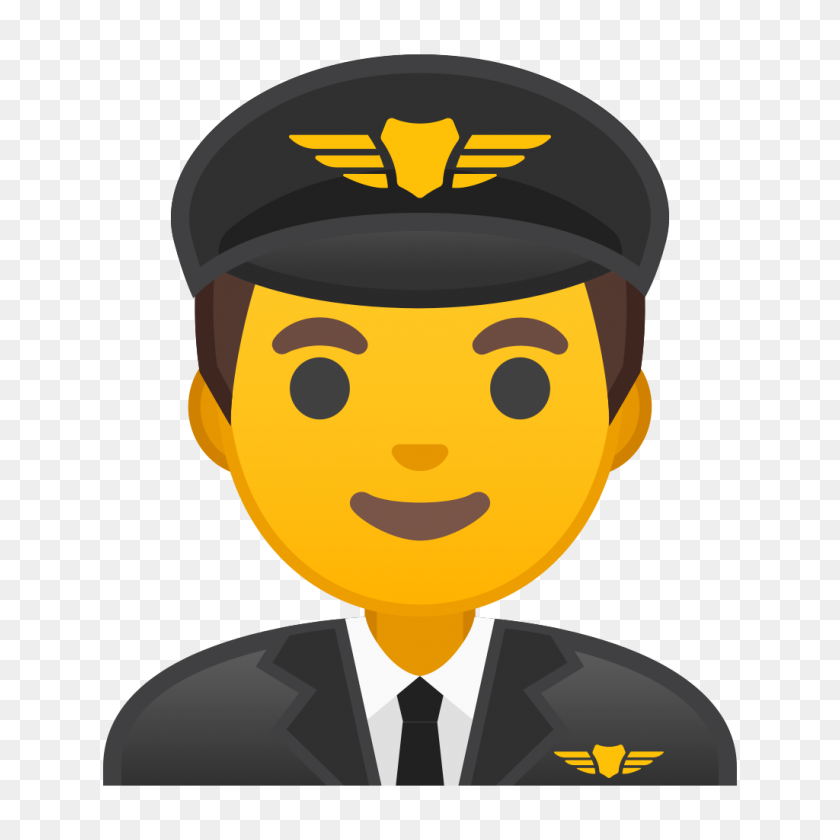 1024x1024 Значок Человек Пилот Ното Смайлики Люди Иконки Профессии Google - Пилот Png