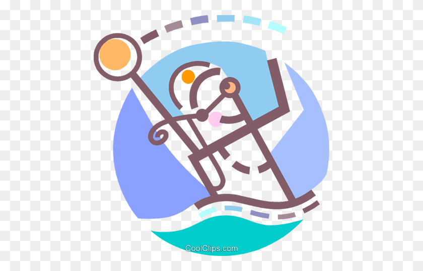 468x480 Hombre Jugando Waterpolo Royalty Free Vector Clipart Ilustración - Waterpolo Clipart