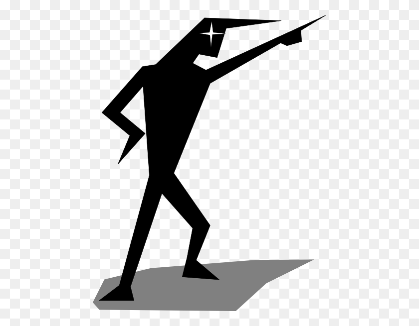468x595 Man Pointing Clip Art - Person Yelling Clipart