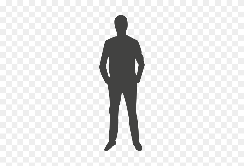 512x512 Man Pointing Silhouette Clipart Png - Silhouette Man PNG