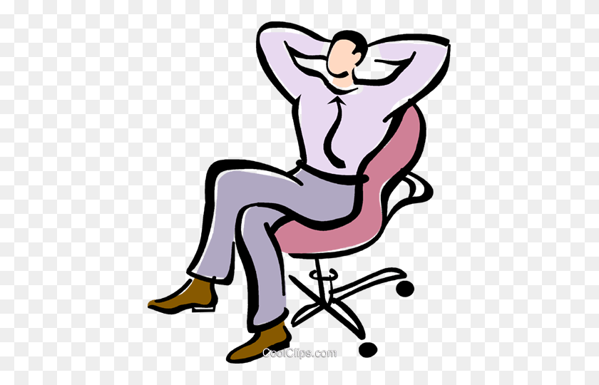 425x480 Man Relaxing - Physical Fitness Clipart