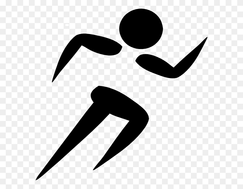 594x596 Man Running Clipart Look At Man Running Clip Art Images - Person Swimming Clipart
