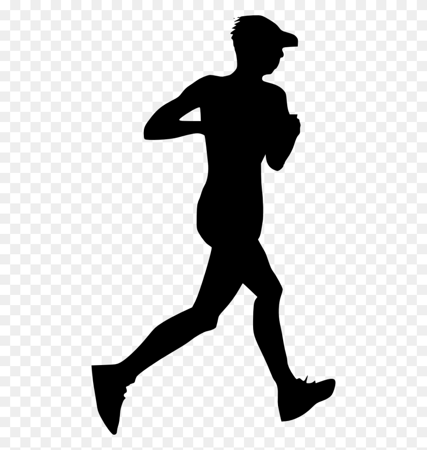 480x825 Man Running Silhouette Png - Person Running PNG