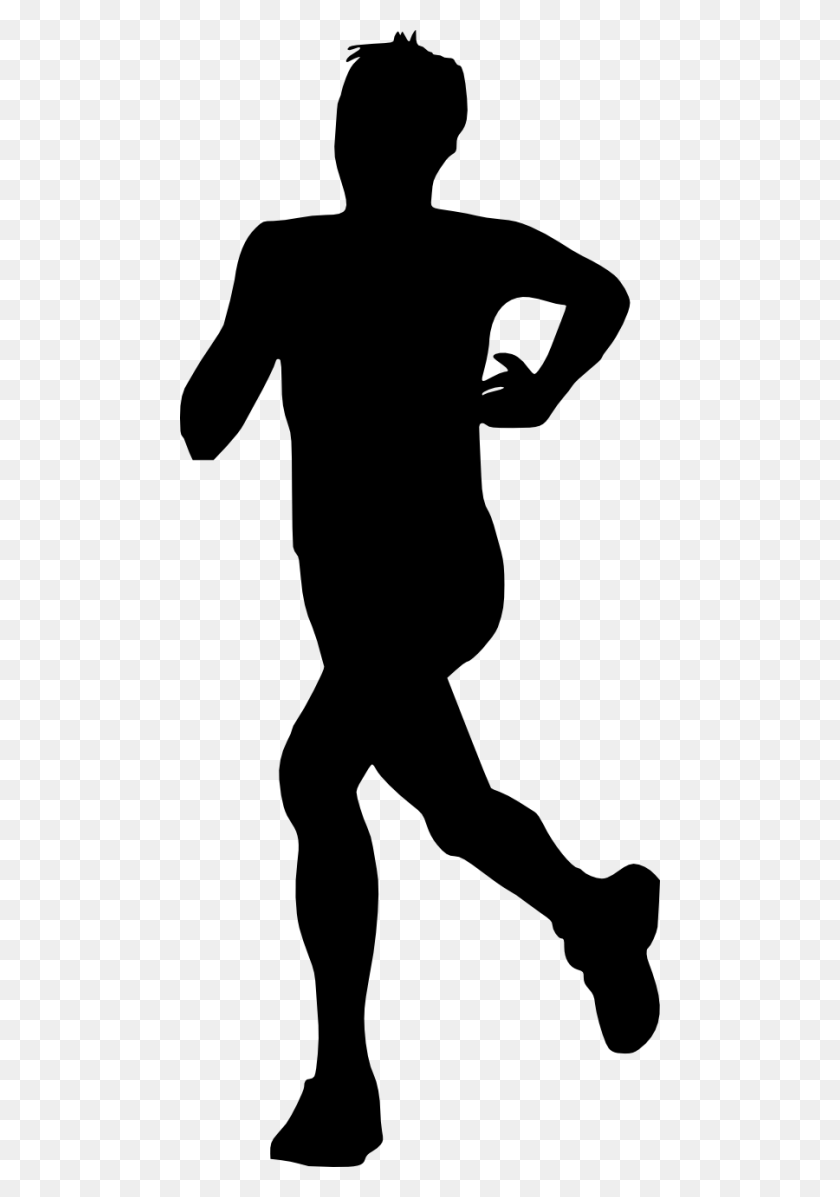 480x1137 Man Running Silhouette Png - Human Silhouette PNG