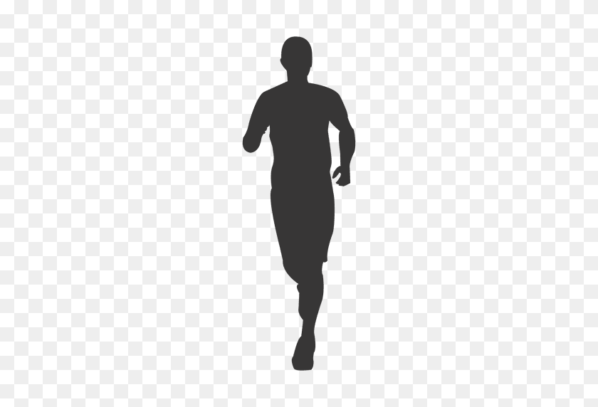 512x512 Man Running Silhouette Png, Man Running Silhouette - Running Silhouette PNG