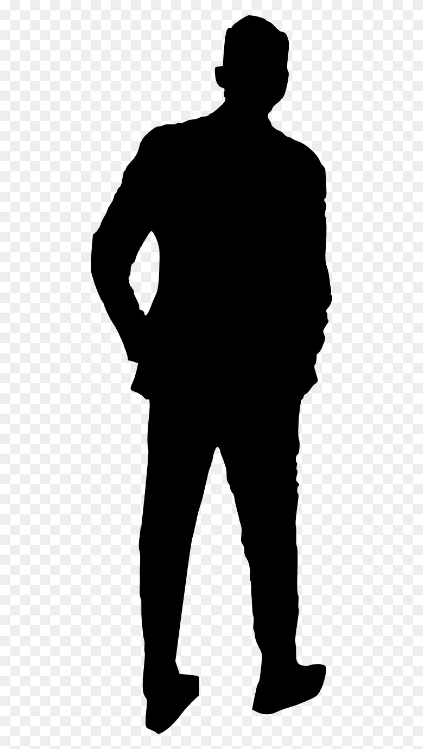 480x1425 Man Silhouette Png - Silhouette Man PNG
