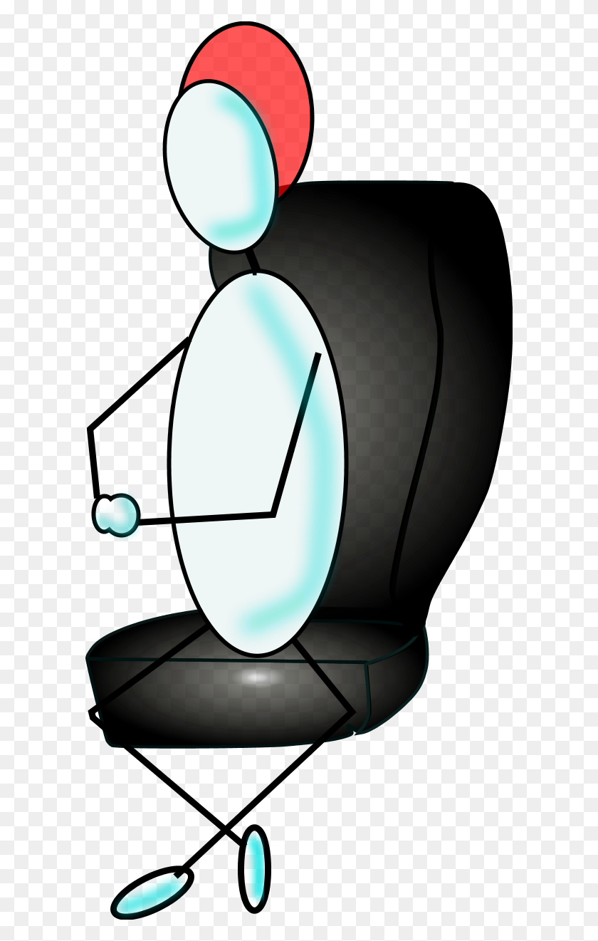 600x1261 Hombre Sentado Silla De Dibujos Animados - Persona Enojada Clipart