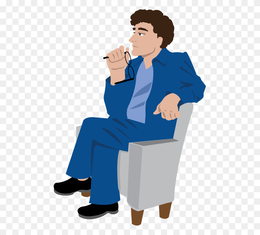 493x698 Man Sitting Clipart - Sitting In A Chair Clipart