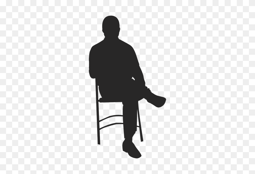 512x512 Человек, Сидящий На Стуле - Человек, Сидящий В Кресле Png