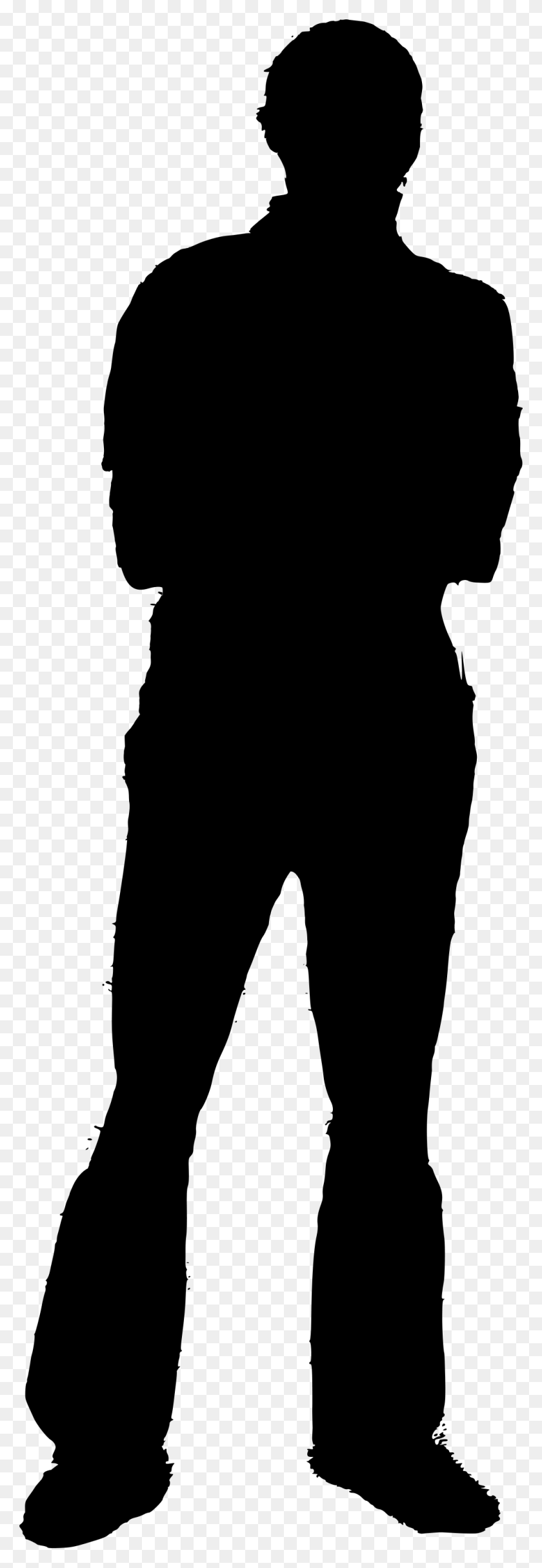 1000x3036 Man Standing Silhouette - Man Standing PNG