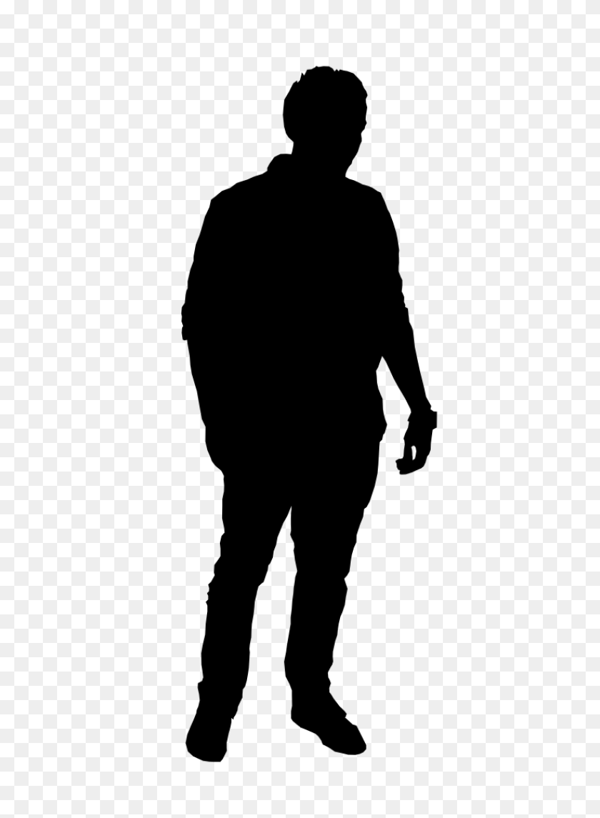 480x1085 Man Standing Silhouette Png - Person Silhouette PNG