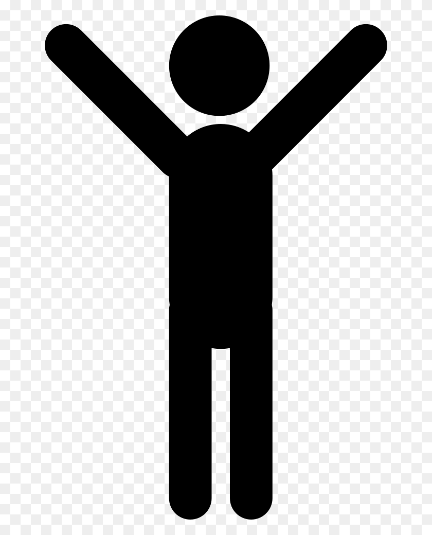 666x980 Man Standing With Arms Up Png Icon Free Download - Man Standing PNG