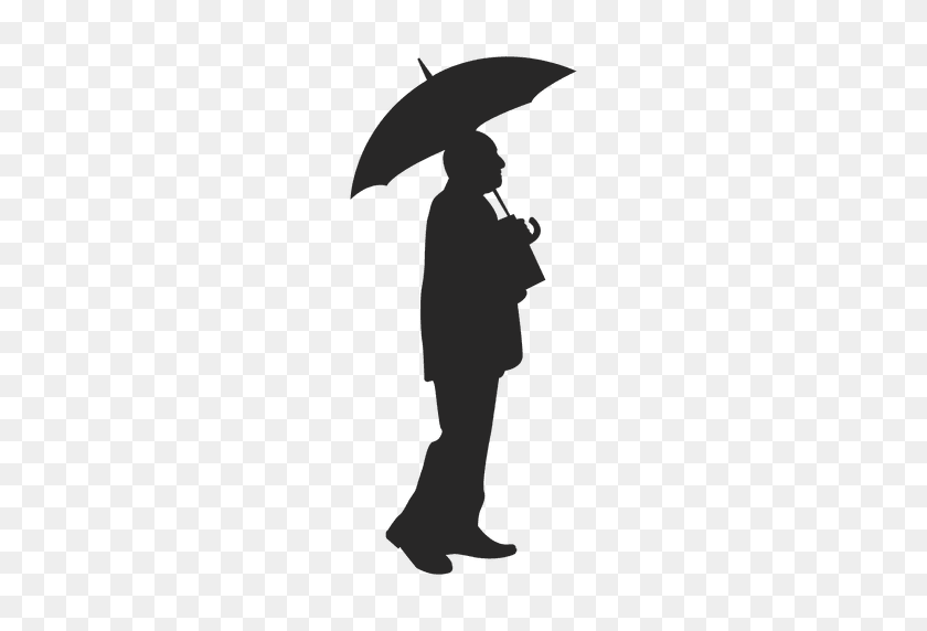 512x512 Человек, Стоящий С Зонтиком - Стоящий Мужчина Png