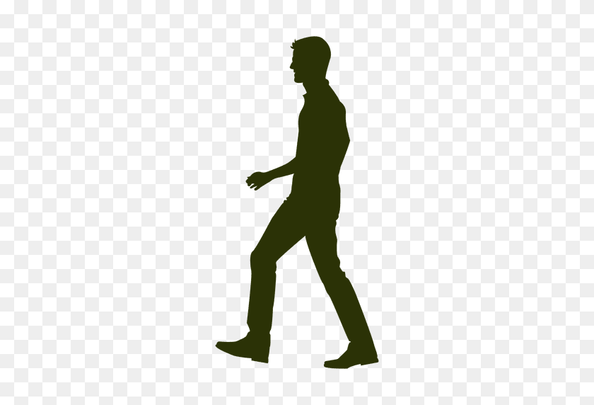 512x512 Hombre Caminando Silueta - La Gente Caminando Png