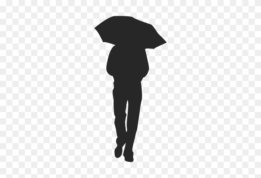 512x512 Man Walking With Umbrella - Walking People PNG