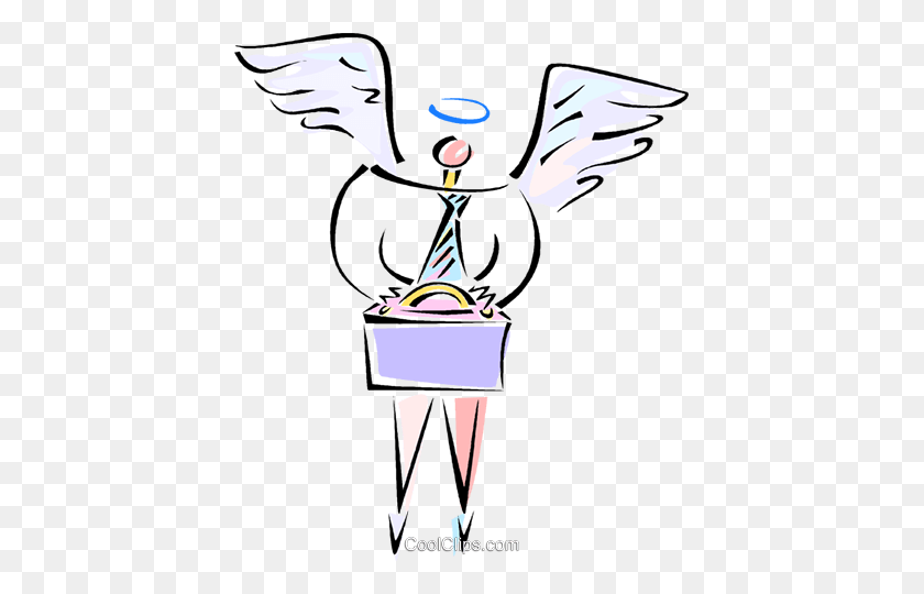 413x480 Человек С Крыльями Ангела Роялти Бесплатно Векторные Иллюстрации - Клипарт Изображения С Крыльями Ангела