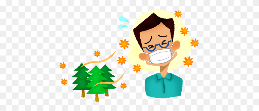 453x300 Man With Hay Fever Free Clipart Illustrations - Fever Clipart