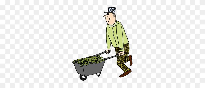 247x300 Man With Money Bags Clip Art - Poor Person Clipart
