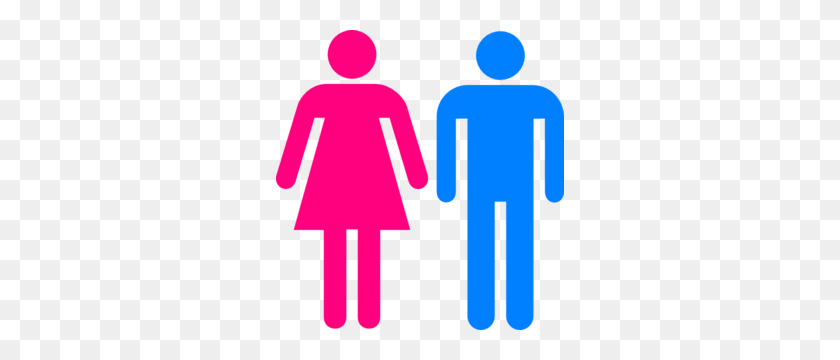 288x300 Man Woman Cliparts - Person Looking Clipart