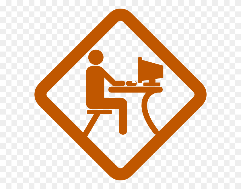 600x600 Man Working Clip Art - People Working Clipart
