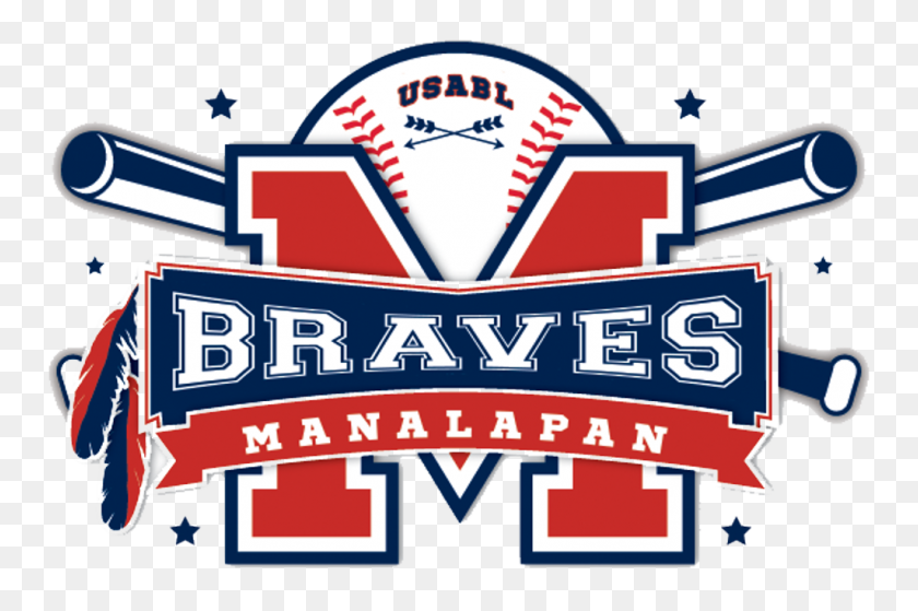 1024x656 Manalapan Braves Blue - Braves Logo PNG