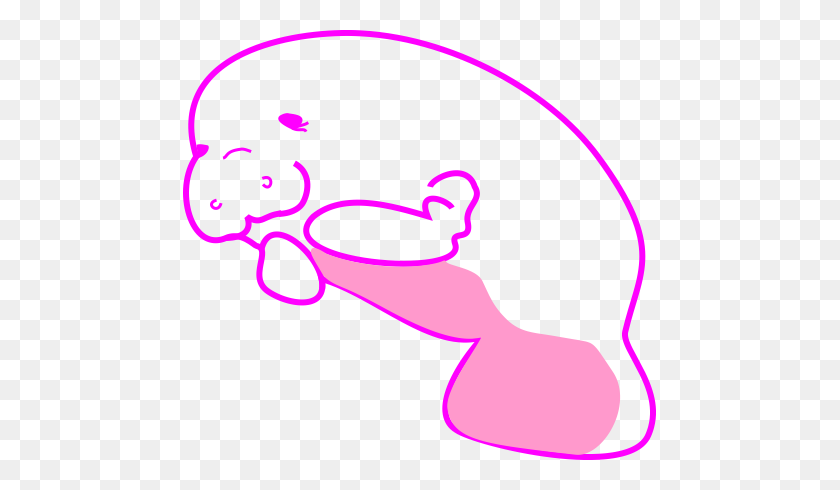 473x430 Manatee Clipart - Chewing Gum Clipart