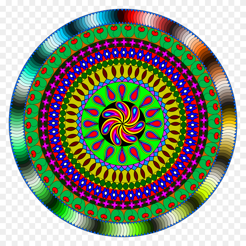 1280x1278 Mandala, Indian, India, Colour, Arts - Mandala Vector PNG