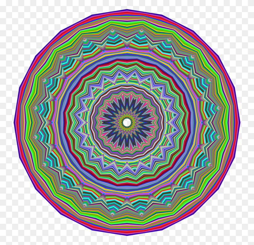 750x750 Mandala Line Art Drawing Kaleidoscope - Kaleidoscope Clipart