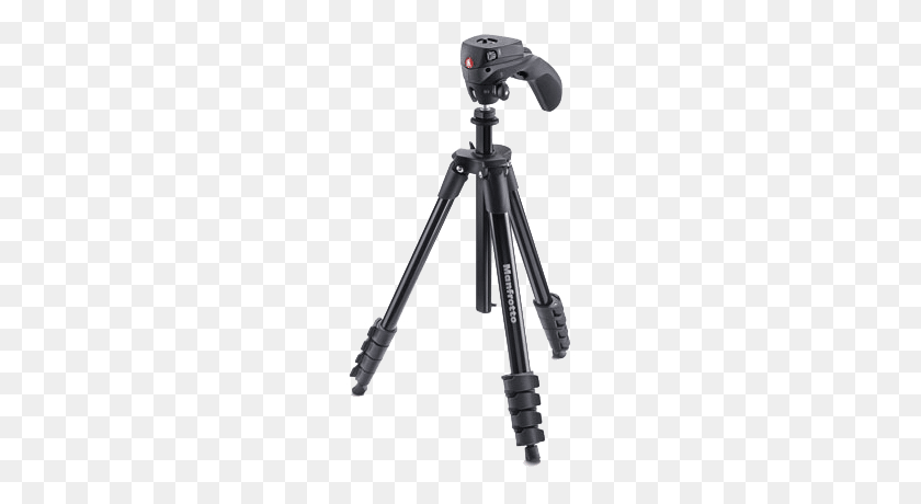 500x400 Manfrotto Compact Action Tripod - Tripod PNG