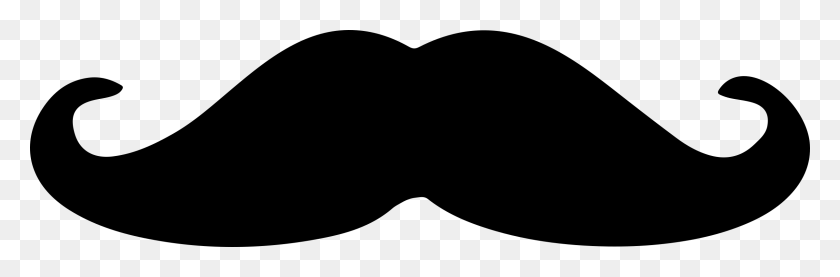 2400x670 Man's Disguise Mustache Icons Png - Mustache PNG