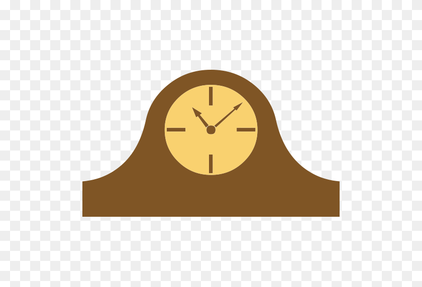 512x512 Mantlepiece Clock Emoji For Facebook, Email Sms Id - Clock Emoji Png