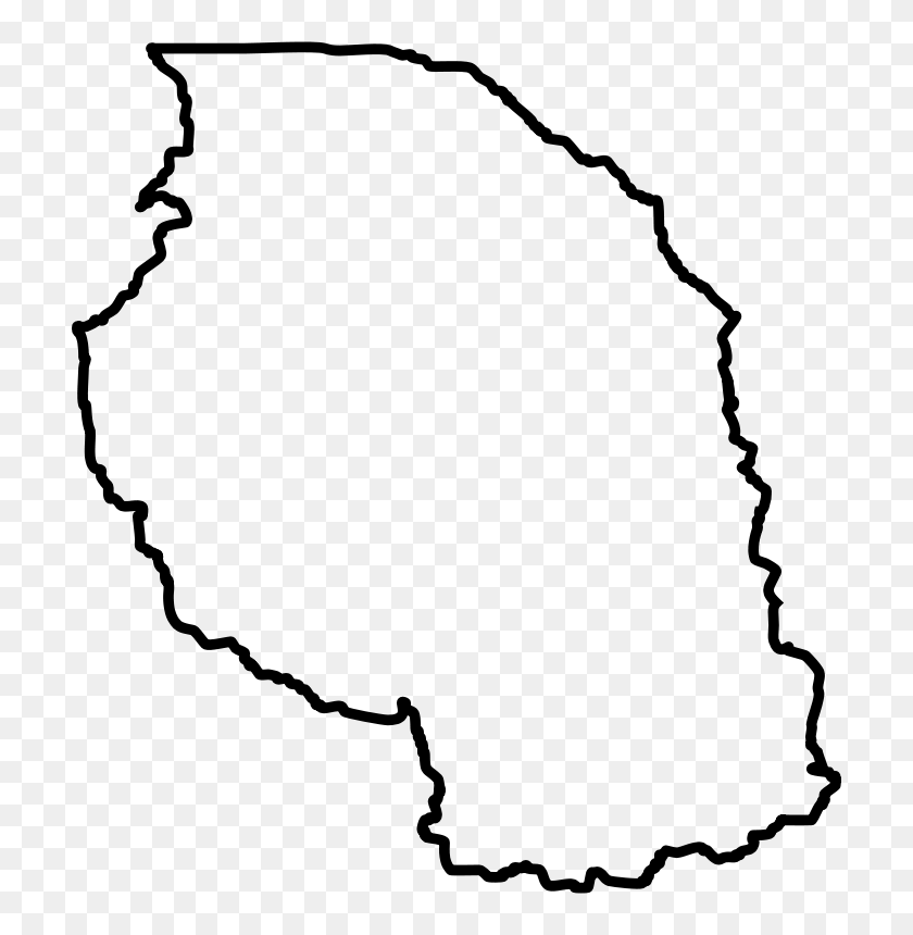 736x800 Map Clip Art - Africa Clipart Black And White