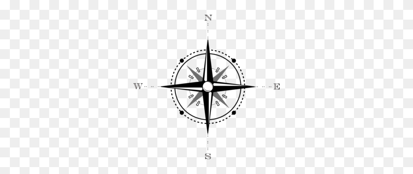 298x294 Map Compass Clip Art - Nautical Compass Clipart