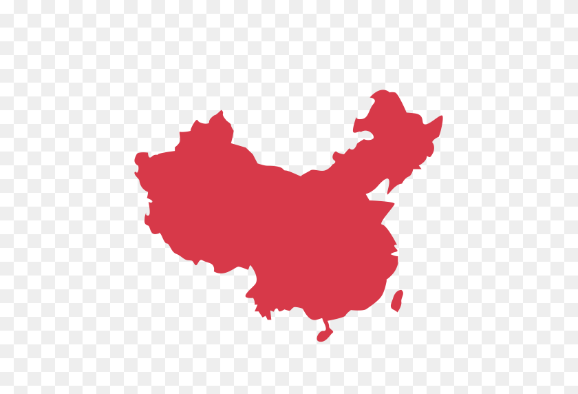 512x512 Карта Китая, Китай, Китайский Значок С Png И Векторным Форматом - Карта Китая Png