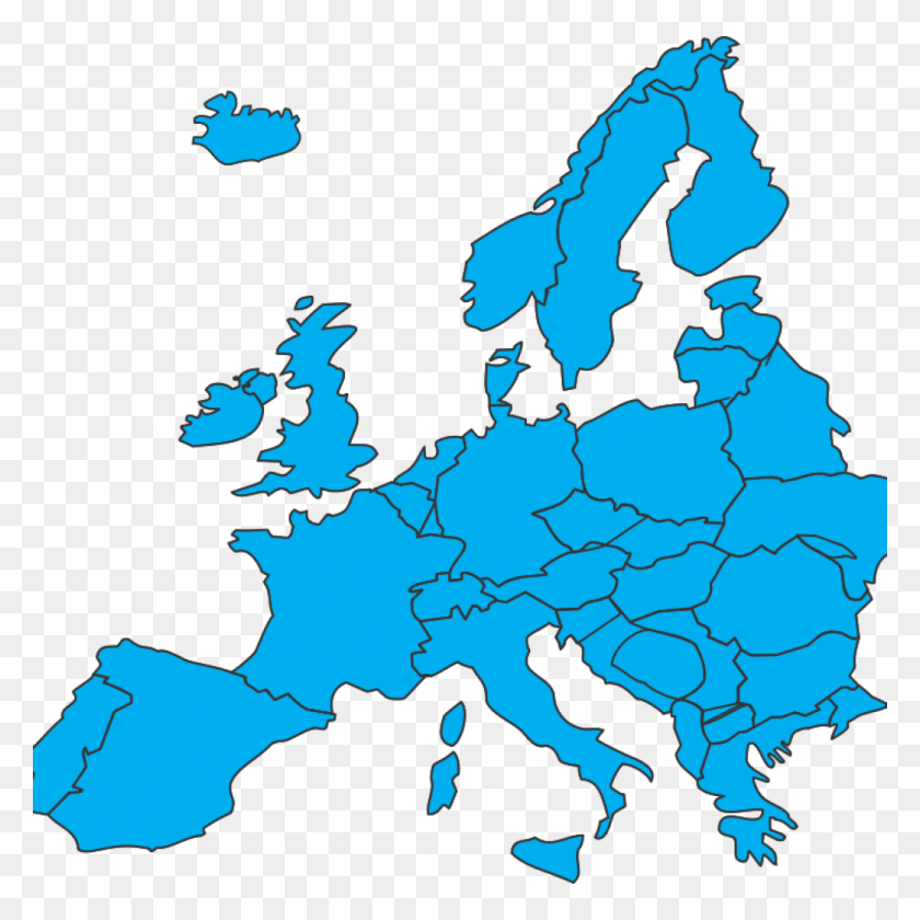 1024x1024 Карта Европы Картинки Скачать Бесплатно - Карта Клипарт