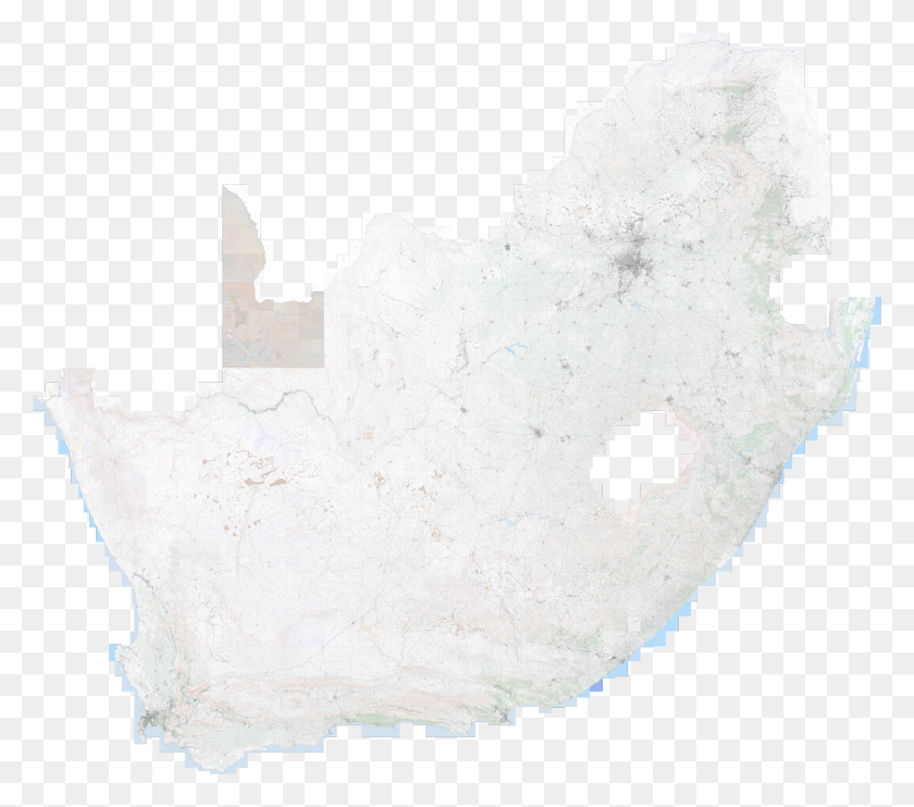 3051x2670 Map Of South Africa Constructed From Nearly Sheets - Africa Map PNG
