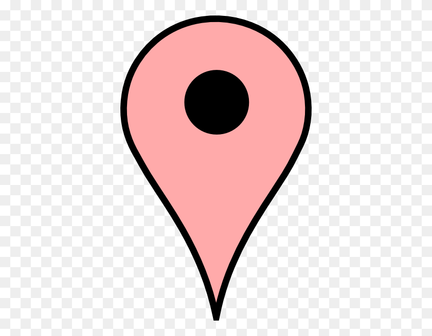 372x594 Mapa Pin Piel Pink Clipart - Skin Clipart