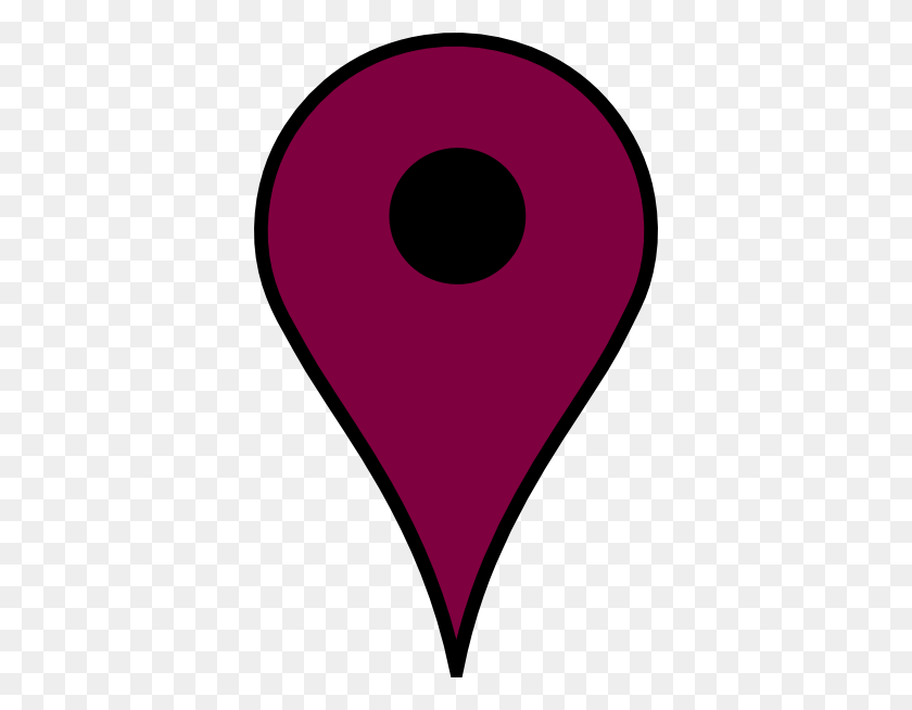 372x594 Карта Булавка Фиолетовый Png Клипарт Для Интернета - Африканский Фиолетовый Клипарт