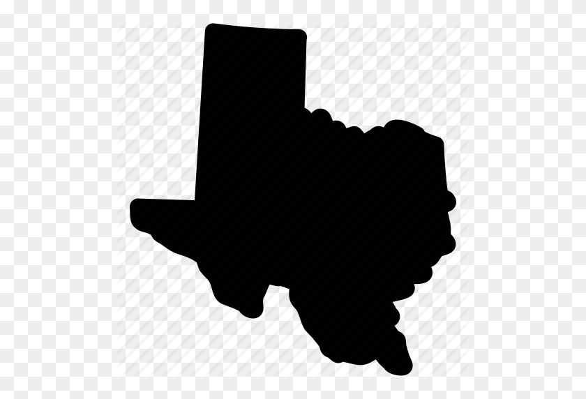 512x512 Map, Texas, Texas State, Tx Map Icon - Texas State PNG