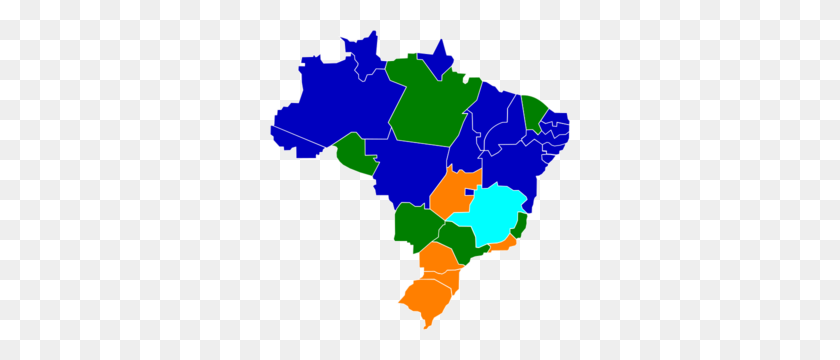 300x300 Mapa De Brasil Clipart - Brasil Clipart