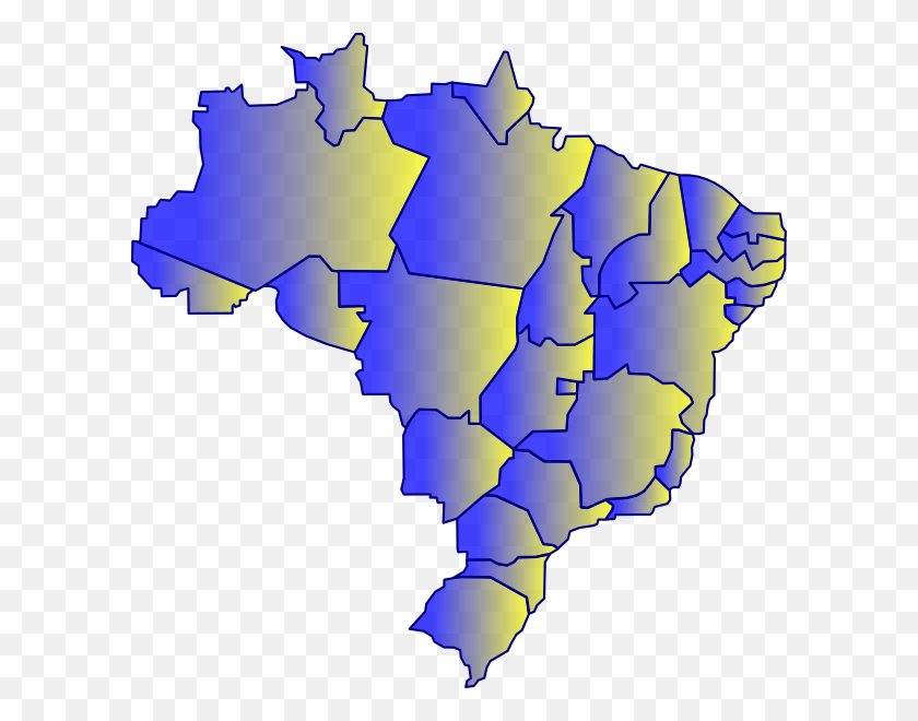 600x600 Mapa Do Brasil Clip Art - Brazil Clipart