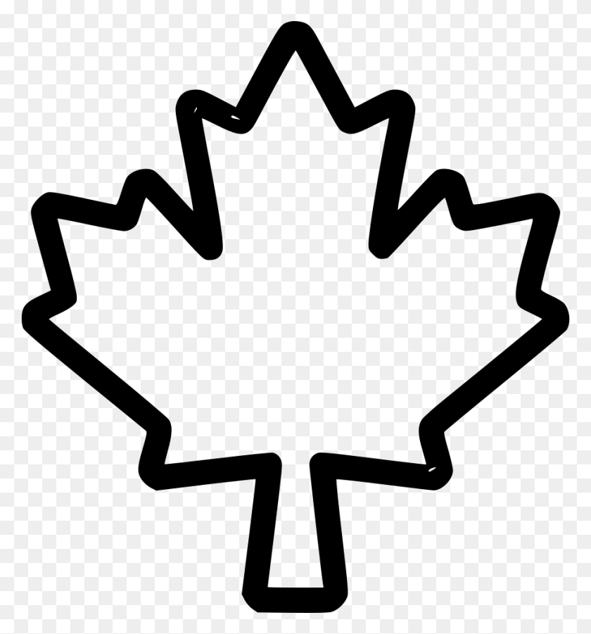 908x980 Кленовый Лист Канада Дерево Значок Png Скачать Бесплатно - Канада Png