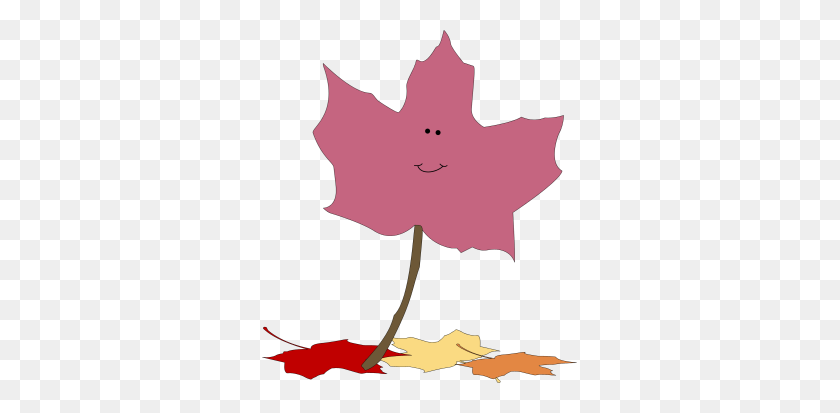 315x353 Maple Leaf Clipart Cute - Tree With Leaves Clipart