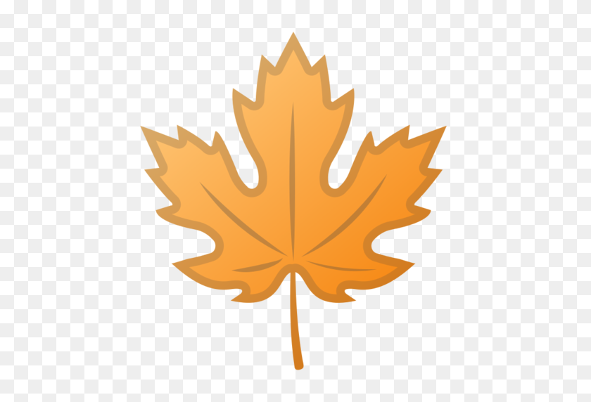 512x512 Maple Leaf Emoji - Leaf Emoji PNG