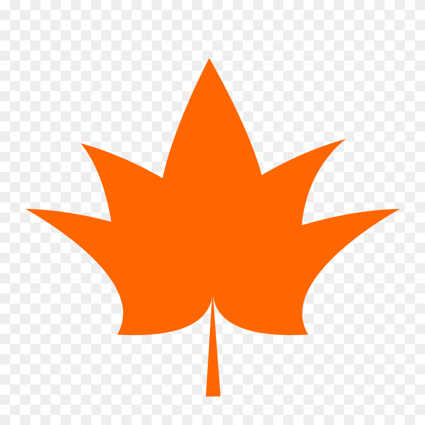 2400x2400 Maple Leaf One Color Flat Icons Png - Maple Leaf PNG