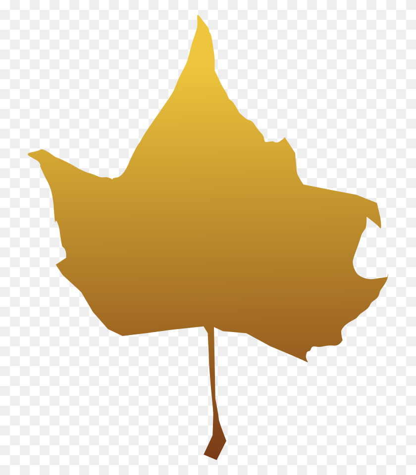 728x900 Maple Leaf Png Clip Arts For Web - Gold Leaf PNG