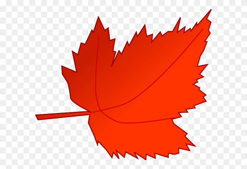 600x513 Maple Red Leaf Clip Art - Red Leaf Clipart