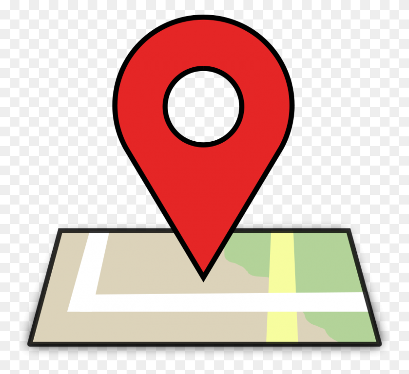 800x727 Maps Cliparts - Road Map Clipart