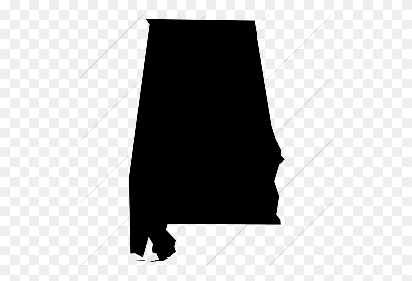 512x512 Maps, Us States Alabama Travel Statesworld Maps - Rabbit Silhouette Clip Art