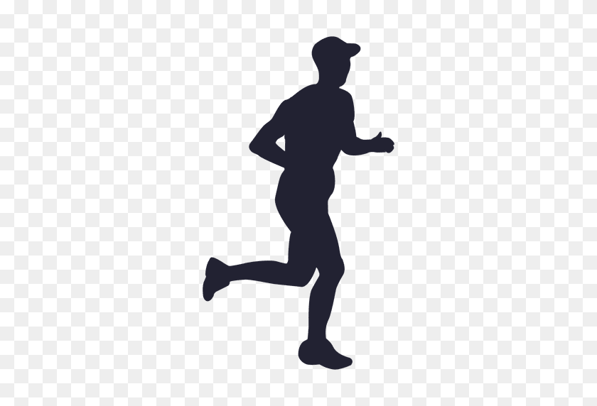 512x512 Marathon Athlete Silhouette - Athlete PNG